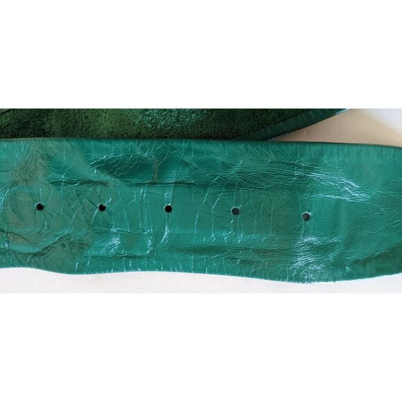 VTG Emmanuel 2 Women's Leather Belts Green Blue Soft Unlined Size M/L Canada - Picture 5 of 12